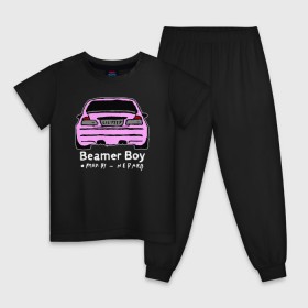 Детская пижама хлопок с принтом LIL PEEP BEAMER BOY , 100% хлопок |  брюки и футболка прямого кроя, без карманов, на брюках мягкая резинка на поясе и по низу штанин
 | 