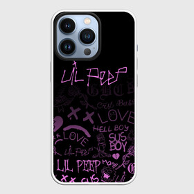 Чехол для iPhone 13 Pro с принтом LIL PEEP ,  |  | Тематика изображения на принте: lil peep | lil prince | pink | зарубежная музыка | лил пип | маленький принц
