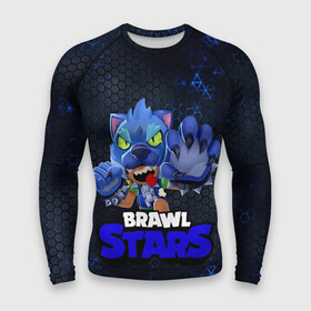 Мужской рашгард 3D с принтом Brawl Stars Blue Hex ,  |  | brawl | brawl st | brawl stars | colt | dynamike | game | hex | leon | logo | mobo | poco | shelly | stars | бравл | динамайк | игра | игры | кольт | леон | лого | мобильные игры | надпись | поко | старс | шелли