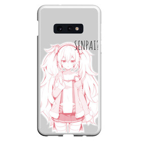 Чехол для Samsung S10E с принтом Kawaii loli anime , Силикон | Область печати: задняя сторона чехла, без боковых панелей | anime | loli | manga | pink | sempai | senpai | аниме | лоли | манга | розовый | семпай | тян