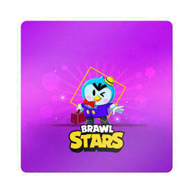 Магнит виниловый Квадрат с принтом Brawl Stars. Mr. P , полимерный материал с магнитным слоем | размер 9*9 см, закругленные углы | bo | brawl | brock | bull | colt | dynamike | elprimo | jessie | leon | moba | nita | shelly | stars | бо | брок | булл | джесси | динамайк | кольт | леон | нита | шелли | эльпримо