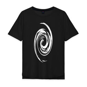 Мужская футболка хлопок Oversize с принтом Спираль , 100% хлопок | свободный крой, круглый ворот, “спинка” длиннее передней части | абстракция | вихрь | волны | воронка | круги | линии | спираль