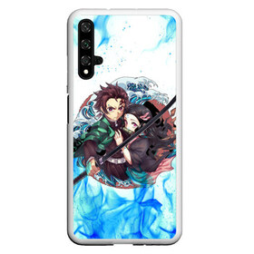 Чехол для Honor 20 с принтом KIMETSU NO YAIBA , Силикон | Область печати: задняя сторона чехла, без боковых панелей | demon slayer | demon slayer: kimetsu no yaiba | kimetsu | kimetsu no yaiba | nezuko | slayer | tanjiro | клинок рассекающий демонов | незуко | танджиро | шинобу кочо