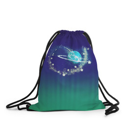 Рюкзак-мешок 3D с принтом Планета , 100% полиэстер | плотность ткани — 200 г/м2, размер — 35 х 45 см; лямки — толстые шнурки, застежка на шнуровке, без карманов и подкладки | multarium | travel | детское | звезда | звезды | мультариум | планеты | путешествия | сумки | толстовки