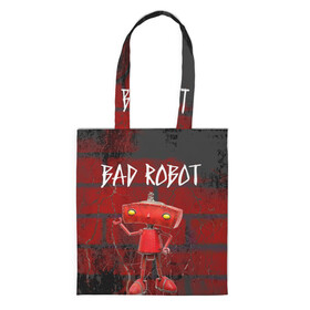 Шоппер 3D с принтом Bad Robot , 100% полиэстер | Плотность: 200 г/м2; Размер: 34×35 см; Высота лямок: 30 см | bad robot | кино | кинокомпания | остаться в живых | стартрек: возмездие