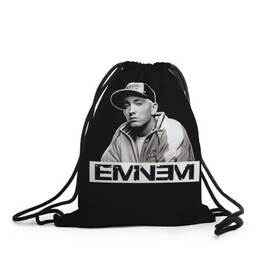 Рюкзак-мешок 3D с принтом Eminem , 100% полиэстер | плотность ткани — 200 г/м2, размер — 35 х 45 см; лямки — толстые шнурки, застежка на шнуровке, без карманов и подкладки | eminem | evil | ken kaniff | marshall bruce mathers iii | mm | rap | slim shady | маршалл брюс мэтерс iii | рэп | рэп рок | хип хоп | хорроркор | эминем