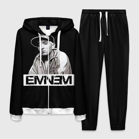 Мужской костюм 3D с принтом Eminem , 100% полиэстер | Манжеты и пояс оформлены тканевой резинкой, двухслойный капюшон со шнурком для регулировки, карманы спереди | eminem | evil | ken kaniff | marshall bruce mathers iii | mm | rap | slim shady | маршалл брюс мэтерс iii | рэп | рэп рок | хип хоп | хорроркор | эминем