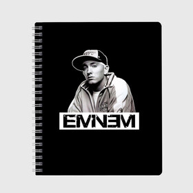 Тетрадь с принтом Eminem , 100% бумага | 48 листов, плотность листов — 60 г/м2, плотность картонной обложки — 250 г/м2. Листы скреплены сбоку удобной пружинной спиралью. Уголки страниц и обложки скругленные. Цвет линий — светло-серый
 | Тематика изображения на принте: eminem | evil | ken kaniff | marshall bruce mathers iii | mm | rap | slim shady | маршалл брюс мэтерс iii | рэп | рэп рок | хип хоп | хорроркор | эминем