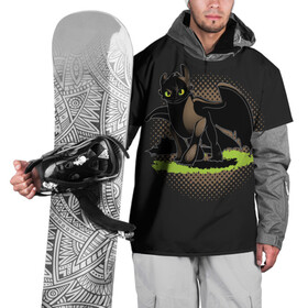 Накидка на куртку 3D с принтом Как приручить дракона , 100% полиэстер |  | dragon | how | to train | your | астрид | беззубик | викинги | всадник | гриммель | дневная | дракон | иккинг | как | ночная | олух | приручить | фурия | фэнтези