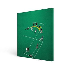 Холст квадратный с принтом Игра в регби , 100% ПВХ |  | Тематика изображения на принте: rugby | регби | спорт | футбол