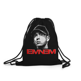 Рюкзак-мешок 3D с принтом Eminem , 100% полиэстер | плотность ткани — 200 г/м2, размер — 35 х 45 см; лямки — толстые шнурки, застежка на шнуровке, без карманов и подкладки | eminem | evil | ken kaniff | marshall bruce mathers iii | mm | rap | slim shady | маршалл брюс мэтерс iii | рэп | рэп рок | хип хоп | хорроркор | эминем