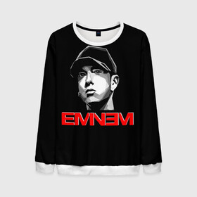 Мужской свитшот 3D с принтом Eminem , 100% полиэстер с мягким внутренним слоем | круглый вырез горловины, мягкая резинка на манжетах и поясе, свободная посадка по фигуре | Тематика изображения на принте: eminem | evil | ken kaniff | marshall bruce mathers iii | mm | rap | slim shady | маршалл брюс мэтерс iii | рэп | рэп рок | хип хоп | хорроркор | эминем