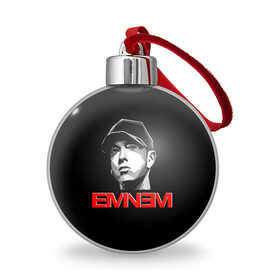 Ёлочный шар с принтом Eminem , Пластик | Диаметр: 77 мм | eminem | evil | ken kaniff | marshall bruce mathers iii | mm | rap | slim shady | маршалл брюс мэтерс iii | рэп | рэп рок | хип хоп | хорроркор | эминем