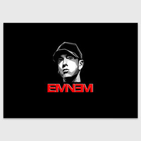 Поздравительная открытка с принтом Eminem , 100% бумага | плотность бумаги 280 г/м2, матовая, на обратной стороне линовка и место для марки
 | Тематика изображения на принте: eminem | evil | ken kaniff | marshall bruce mathers iii | mm | rap | slim shady | маршалл брюс мэтерс iii | рэп | рэп рок | хип хоп | хорроркор | эминем