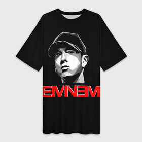 Платье-футболка 3D с принтом Eminem ,  |  | eminem | evil | ken kaniff | marshall bruce mathers iii | mm | rap | slim shady | маршалл брюс мэтерс iii | рэп | рэп рок | хип хоп | хорроркор | эминем