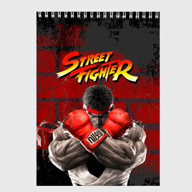 Скетчбук с принтом Street Fighter , 100% бумага
 | 48 листов, плотность листов — 100 г/м2, плотность картонной обложки — 250 г/м2. Листы скреплены сверху удобной пружинной спиралью | street fighter | драки | единоборства | игра | стрит файтер | файтинг