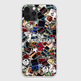 Чехол для iPhone 12 Pro Max с принтом Дискография EMINEM , Силикон |  | Тематика изображения на принте: discography | rap | альбом | обложка | паттрен | рэп | рэпер | эминем