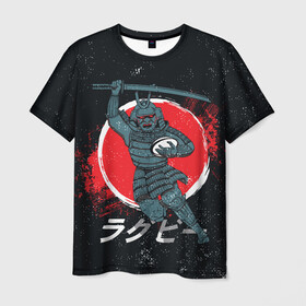 Мужская футболка 3D с принтом Регби. Япония, 2019 , 100% полиэфир | прямой крой, круглый вырез горловины, длина до линии бедер | 2019 | japan | rugby | rugby world cup | регби | спорт | футбол | чемпионат мира по регби | япония