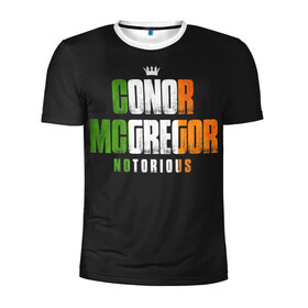 Мужская футболка 3D спортивная с принтом Conor McGregor , 100% полиэстер с улучшенными характеристиками | приталенный силуэт, круглая горловина, широкие плечи, сужается к линии бедра | 