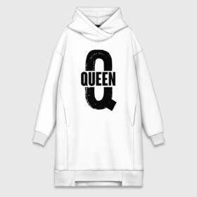 Платье-худи хлопок с принтом QUEEN ,  |  | 14 февраля | день святого  валентина | любовь | парные | подарок