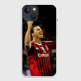 Чехол для iPhone 13 с принтом Златан Ибрагимович ,  |  | ac milan | champions | football | ibragimovich | ibrahimovic | milan | soccer | uefa | world cup | златан | златан ибрагимович | ибрагимович | лига чемпионов | милан | форма | футбол