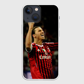 Чехол для iPhone 13 mini с принтом Златан Ибрагимович ,  |  | ac milan | champions | football | ibragimovich | ibrahimovic | milan | soccer | uefa | world cup | златан | златан ибрагимович | ибрагимович | лига чемпионов | милан | форма | футбол