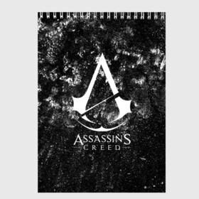 Скетчбук с принтом ASSASSIN`S CREED , 100% бумага
 | 48 листов, плотность листов — 100 г/м2, плотность картонной обложки — 250 г/м2. Листы скреплены сверху удобной пружинной спиралью | slayer | асасин | ассасин крид | ассассин | тамплиеры