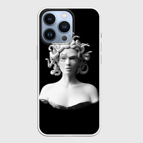 Чехол для iPhone 13 Pro с принтом Горгона с татуировками ,  |  | античность | горгона | леди | медуза | скульптура | татуировки | фрик
