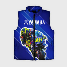 Женский жилет утепленный 3D с принтом Valentino Rossi ,  |  | bike | bikes | moto | moto gp | motogp | rossi | vale | valentino rossi | yamaha | yamaha motogp | байкер | вале | валентино росси | мото | мото гп | мотогонки | мотогп | мотоцикл | мотоциклист | мотоциклы | росси