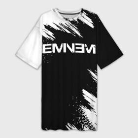 Платье-футболка 3D с принтом EMINEM ,  |  | eminem | rap | маршалл | музыка | музыкант | песни | реп | рэп | рэпер | хип хоп | эминем