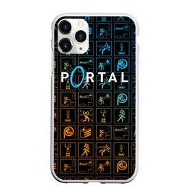 Чехол для iPhone 11 Pro Max матовый с принтом PORTAL 2 ПОРТАЛ 2 , Силикон |  | aperture laboratories | glados | portal | portal 2 | valve | гладос | портал | портал 2 | челл