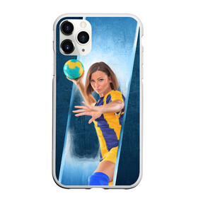Чехол для iPhone 11 Pro матовый с принтом Гандболистка , Силикон |  | hand ball | handball | play | игра | игра в ганбол | игра с мячом | мяч | руки | футбол