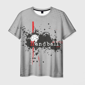 Мужская футболка 3D с принтом Handball , 100% полиэфир | прямой крой, круглый вырез горловины, длина до линии бедер | hand ball | handball | play | игра | игра в ганбол | игра с мячом | мяч | руки | футбол