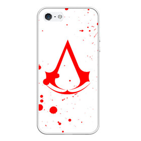 Чехол для iPhone 5/5S матовый с принтом ASSASSIN`S CREED , Силикон | Область печати: задняя сторона чехла, без боковых панелей | slayer | асасин | ассасин крид | ассассин | тамплиеры