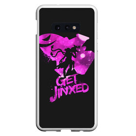 Чехол для Samsung S10E с принтом Get Jinxed , Силикон | Область печати: задняя сторона чехла, без боковых панелей | Тематика изображения на принте: jinx | kda | league | lol | moba | pentakill | riot | rise | rus | skins | варвик | варус | воин | легенд | лига | лол | маг | стрелок | танк | чемпион