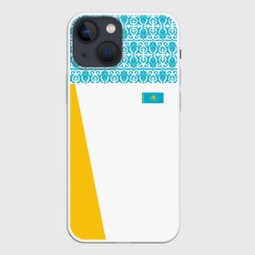 Чехол для iPhone 13 mini с принтом Казахстан Форма ,  |  | алма ата | алматы | казахстан | казахстан форма | форма казахстана | форма сборной казахстана
