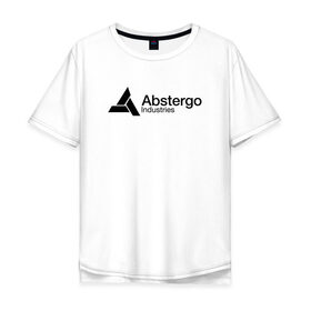 Мужская футболка хлопок Oversize с принтом Abstergo Industries , 100% хлопок | свободный крой, круглый ворот, “спинка” длиннее передней части | Тематика изображения на принте: black flag | brotherhood | chronicles | creed | game | origins | revelations | rogue | syndicate | unity | альтаир | ассасин | игры | кинжал | пираты