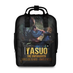 Женский рюкзак 3D с принтом Yasuo , 100% полиэстер | лямки с регулируемой длиной, сверху ручки, чтобы рюкзак нести как сумку. Основное отделение закрывается на молнию, как и внешний карман. Внутри два дополнительных кармана, один из которых закрывается на молнию. По бокам два дополнительных кармашка, куда поместится маленькая бутылочка
 | jinx | kda | league | lol | moba | pentakill | riot | rise | rus | skins | варвик | варус | воин | легенд | лига | лол | маг | стрелок | танк | чемпион