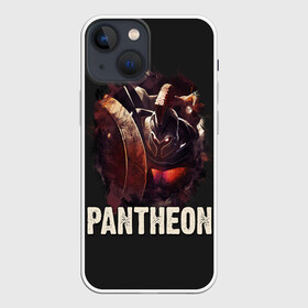 Чехол для iPhone 13 mini с принтом Pantheon ,  |  | jinx | kda | league | lol | moba | pentakill | riot | rise | rus | skins | варвик | варус | воин | легенд | лига | лол | маг | стрелок | танк | чемпион