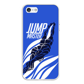 Чехол для iPhone 5/5S матовый с принтом Jump master , Силикон | Область печати: задняя сторона чехла, без боковых панелей | cliff diving | dive | diving | swimming | плавание | прыжки в воду | спорт