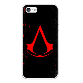 Чехол для iPhone 5/5S матовый с принтом ASSASSIN`S CREED , Силикон | Область печати: задняя сторона чехла, без боковых панелей | slayer | асасин | ассасин крид | ассассин | тамплиеры