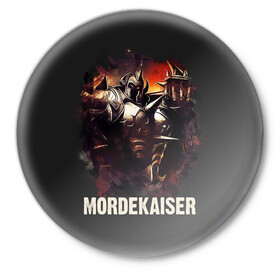 Значок с принтом Mordekaiser ,  металл | круглая форма, металлическая застежка в виде булавки | Тематика изображения на принте: jinx | kda | league | lol | moba | pentakill | riot | rise | rus | skins | варвик | варус | воин | легенд | лига | лол | маг | стрелок | танк | чемпион