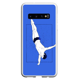 Чехол для Samsung Galaxy S10 с принтом Dive , Силикон | Область печати: задняя сторона чехла, без боковых панелей | Тематика изображения на принте: cliff diving | dive | diving | swimming | плавание | прыжки в воду | спорт