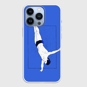 Чехол для iPhone 13 Pro с принтом Dive ,  |  | Тематика изображения на принте: cliff diving | dive | diving | swimming | плавание | прыжки в воду | спорт