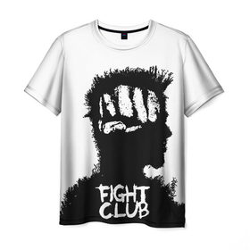 Мужская футболка 3D с принтом Бойцовский клуб , 100% полиэфир | прямой крой, круглый вырез горловины, длина до линии бедер | fight club | бойцовский клуб | бред | брэд | кино | пит | питт | финчер