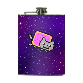 Фляга с принтом Nyan Cat , металлический корпус | емкость 0,22 л, размер 125 х 94 мм. Виниловая наклейка запечатывается полностью | Тематика изображения на принте: cat | meme | nyan cat | space | youtube | животное | звезды | интернет | космос | кошка | мем | прикол | радуга | юмор | ютуб