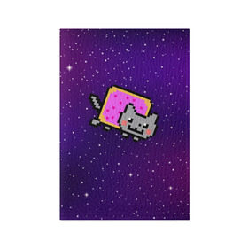 Обложка для паспорта матовая кожа с принтом Nyan Cat , натуральная матовая кожа | размер 19,3 х 13,7 см; прозрачные пластиковые крепления | cat | meme | nyan cat | space | youtube | животное | звезды | интернет | космос | кошка | мем | прикол | радуга | юмор | ютуб