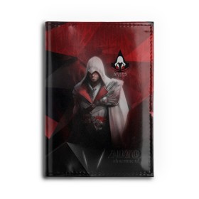 Обложка для автодокументов с принтом Assasins creed , натуральная кожа |  размер 19,9*13 см; внутри 4 больших “конверта” для документов и один маленький отдел — туда идеально встанут права | creed | асасин | асасин крид | ассасин | ассассин | войско | крид | меч | приключения | самурай