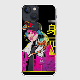 Чехол для iPhone 13 mini с принтом 2К Girl ,  |  | anime | cat | cool | cyber | cyberpunk.2077 | danger | future | girl | japan | playstation | style | trend.стиль | аниме | девушка | кибер | киберпанк.будущее | кошка | круто | крутой | мода | опасность | тренд | хайп | япония