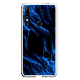 Чехол для Honor P Smart Z с принтом BLUE FIRE FLAME , Силикон | Область печати: задняя сторона чехла, без боковых панелей | Тематика изображения на принте: bright | fire | flame | heat | light | wildfire | искры | огненный | огонь | пламя | пожар